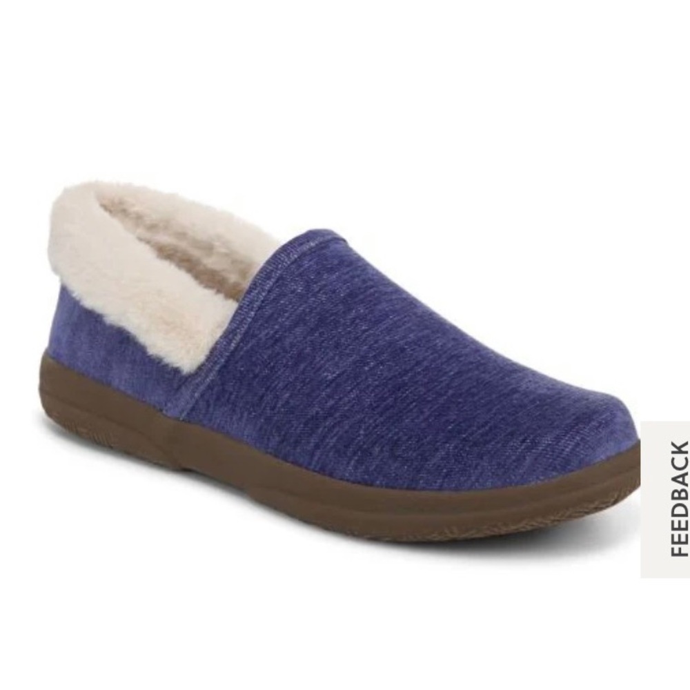 Vionic Clare Fur Trimmed Slippers